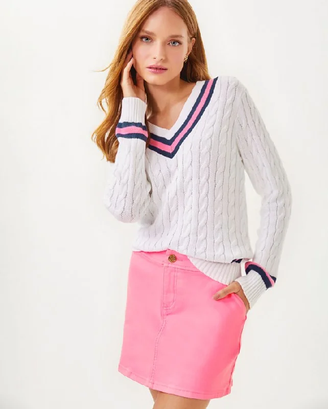 Layered Comfort COLETTE DENIM SKORT