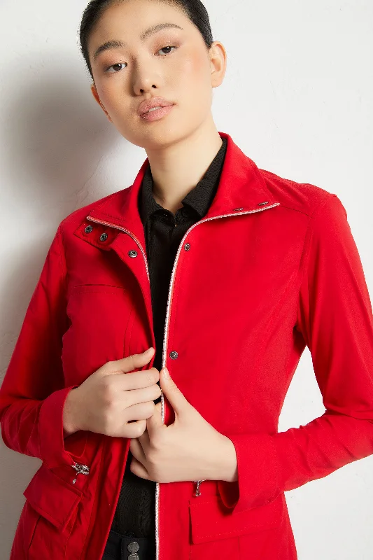 Breezy Style Kenya Safari Jacket Red