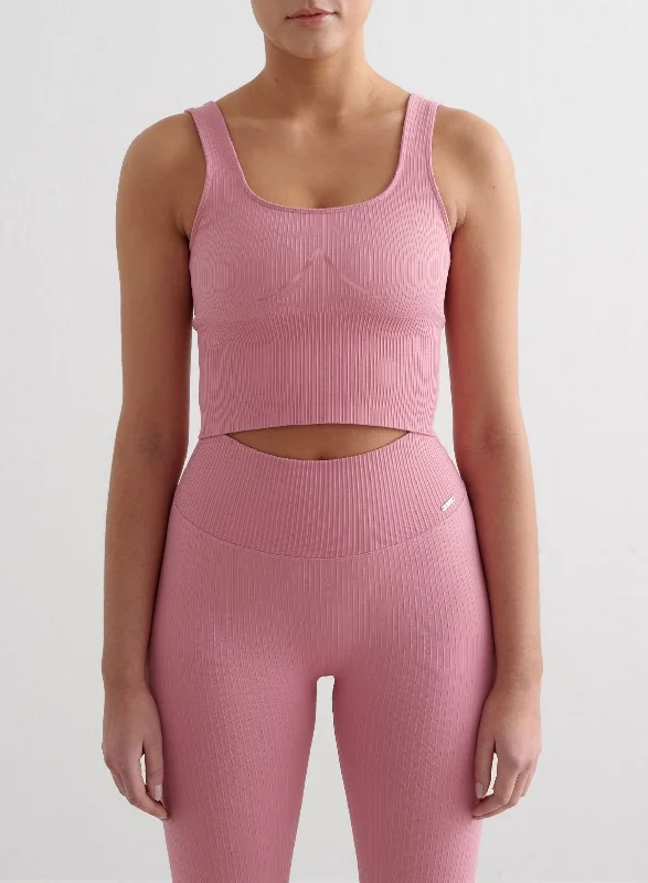 Soft Textures Desert Rose Ribbed Seamless Shaping Bralette