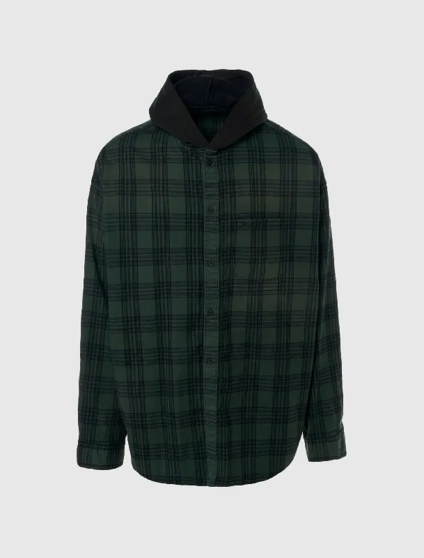 Relaxed Tops HOODED OVERSIZED SHIRT