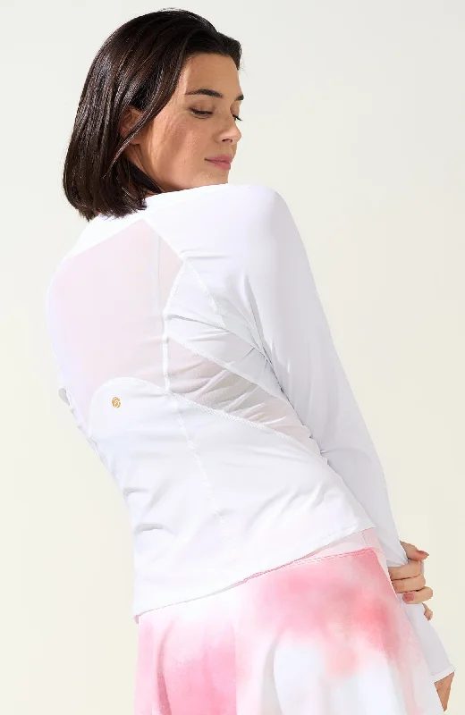 Weekend Wear Her Majesty Long Sleeve Top Cloud White