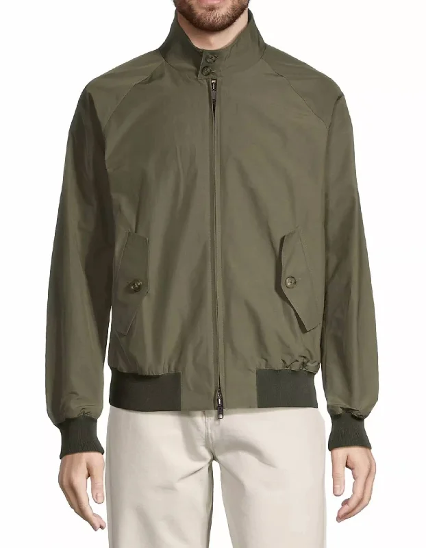 Soft Comfort Men's Bomber Jacket In Olive