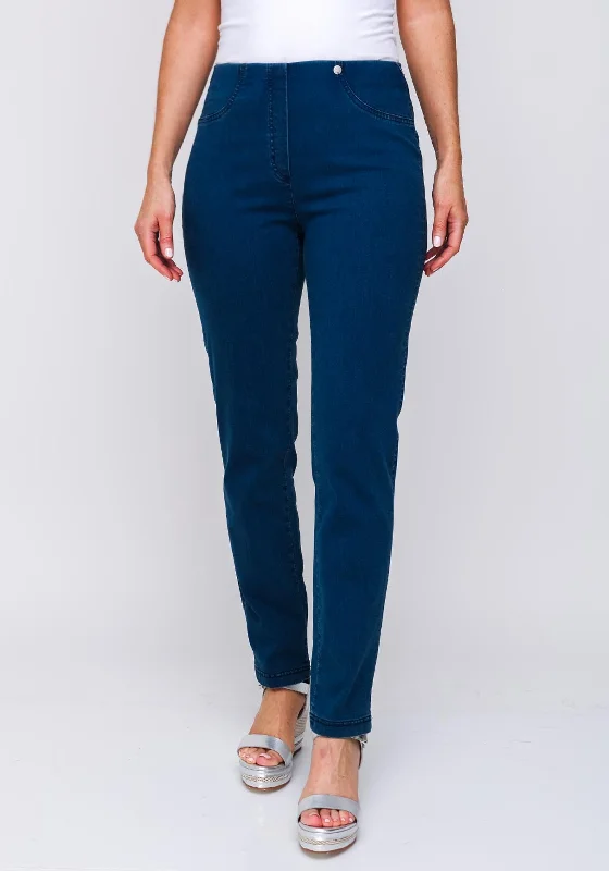 Lounge Chic Robell Bella Stretch Denim Jeans, Natural Blue