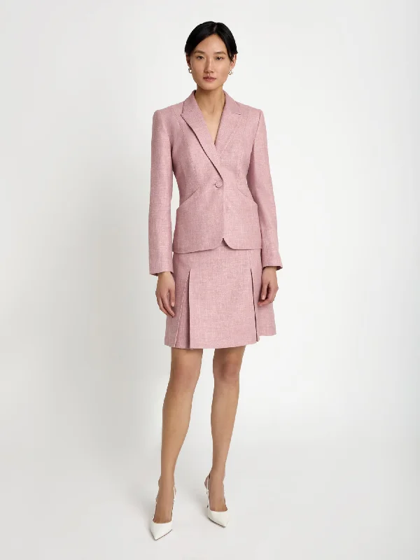 Smart Comfort Wear Short linen skirt