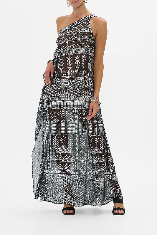 Casual Fit Wear ONE SHOULDER KAFTAN WITH NECKBAND THE EGYPT EFFECT