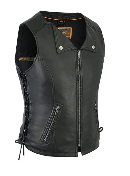 Soft Clothing Women's Stylish Lightweight Motorcycle Leather Vest