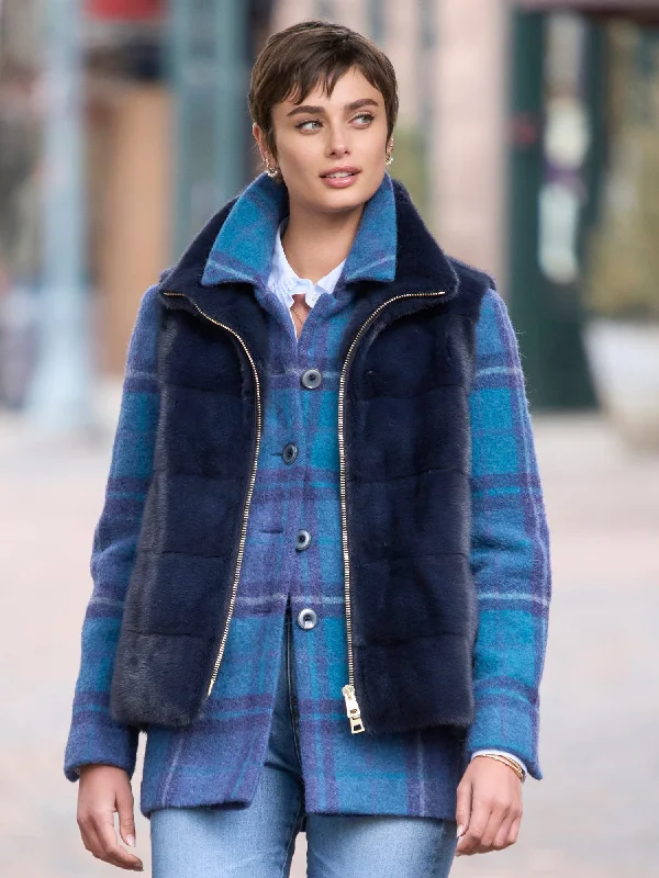 Cozy Sweaters Sarah Mink Fur Vest