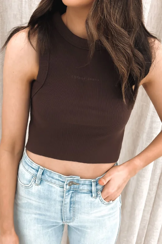 Comfortable Looks A Heather Singlet Cocoa