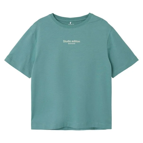 Comfy Chic Name it Mineral Blue Brody T-Shirt Noos