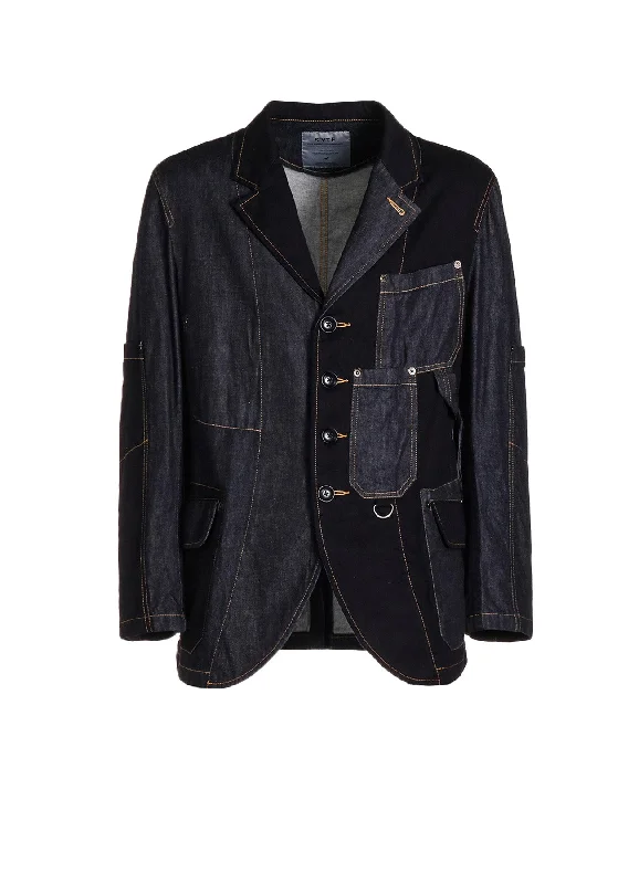 Trendy Dresses 7OZ DENIM CRAZY PATCHWORK JACKET