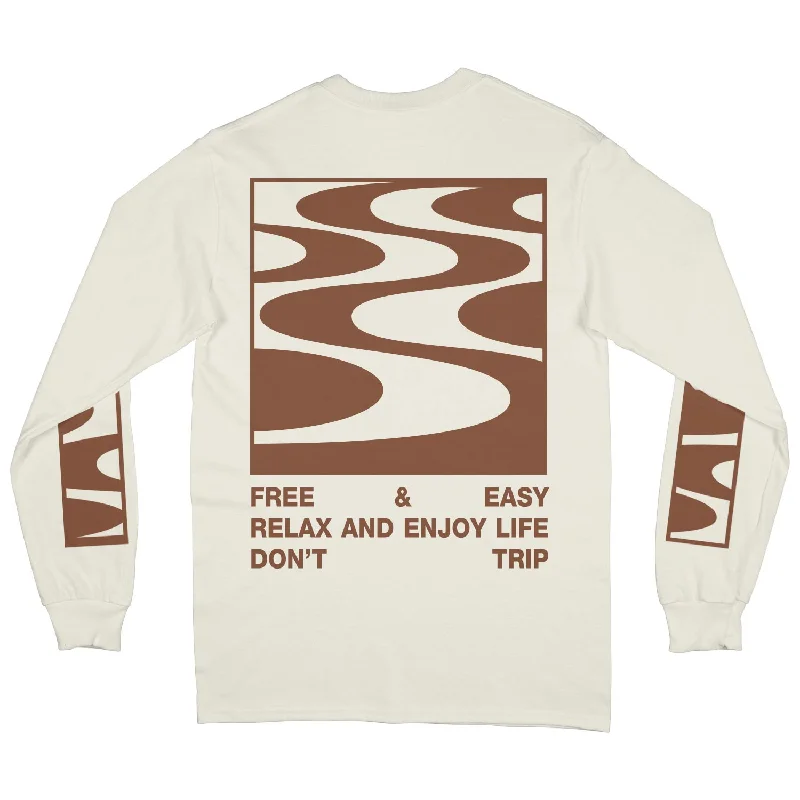 Cozy Fitting Free and Easy Rio Natural Long Sleeve T-Shirt