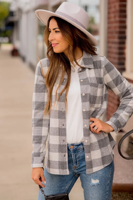 Easygoing Fashion So Soft Buffalo Plaid Shacket