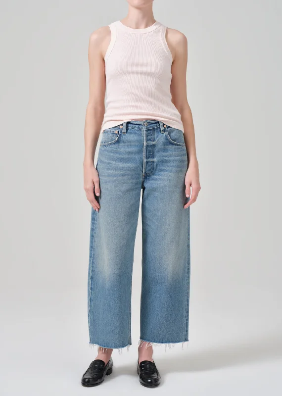 Cozy Outfit Ayla Raw Hem Crop in Sodapop