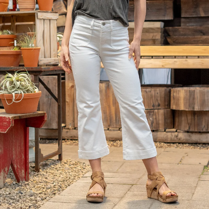 Effortless Looks Angelina High Rise Cropped Flare