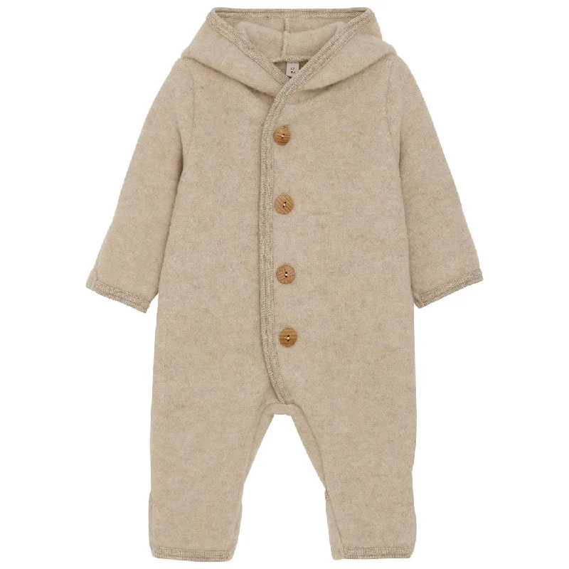 Effortless Looks Huttelihut Camel Melange Pram Suit Pixie Wool Fleece