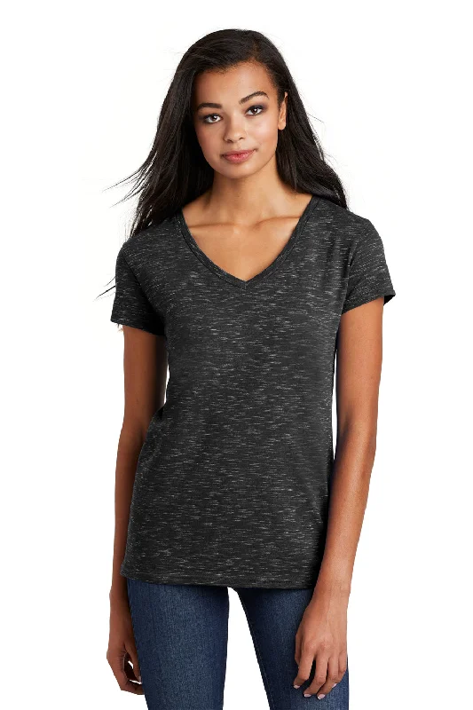 Casual Chic Outfits District Womens Medal Short Sleeve V-Neck T-Shirt - Black - Closeout Casual Chic Outfits District Womens Medal Short Sleeve V-Neck T-Shirt - Black - Closeout