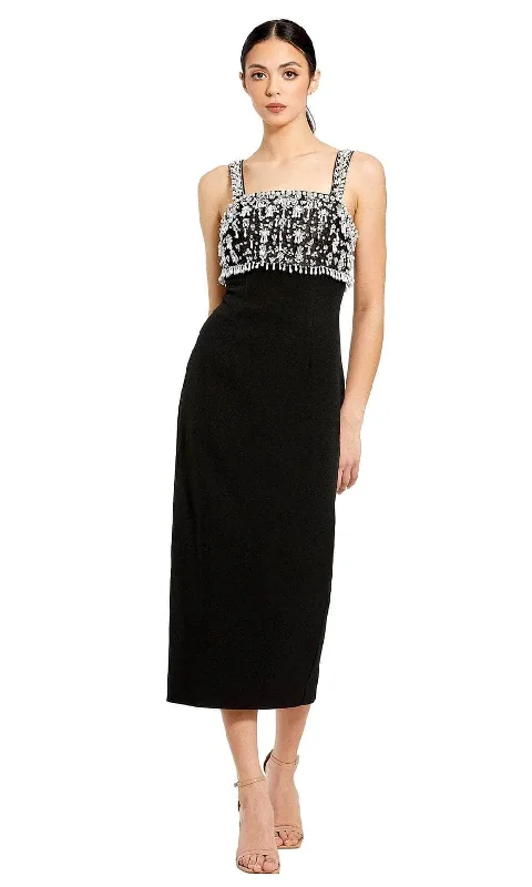 Soft Fabrics Ieena Duggal 2226 - Sleeveless Rhinestone Embellished Formal Dress