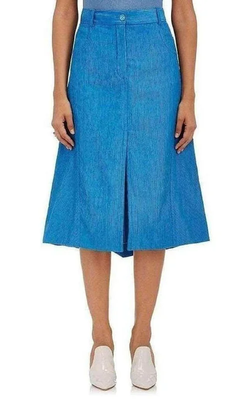 Cozy Outfit Cotton Blend Corduroy A-Line Skirt