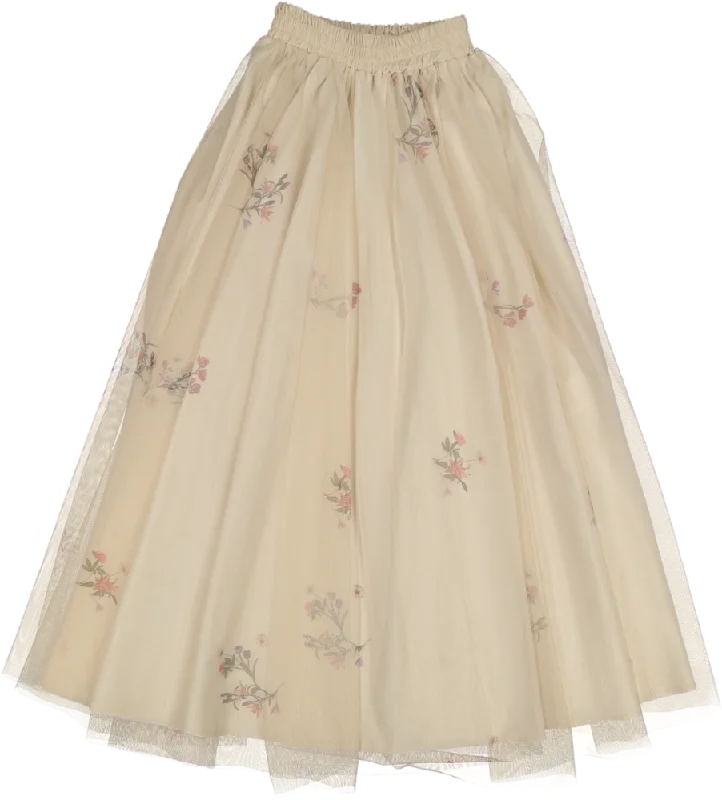 Relaxed Chic 501-BAHAMA SKIRT-Ecru