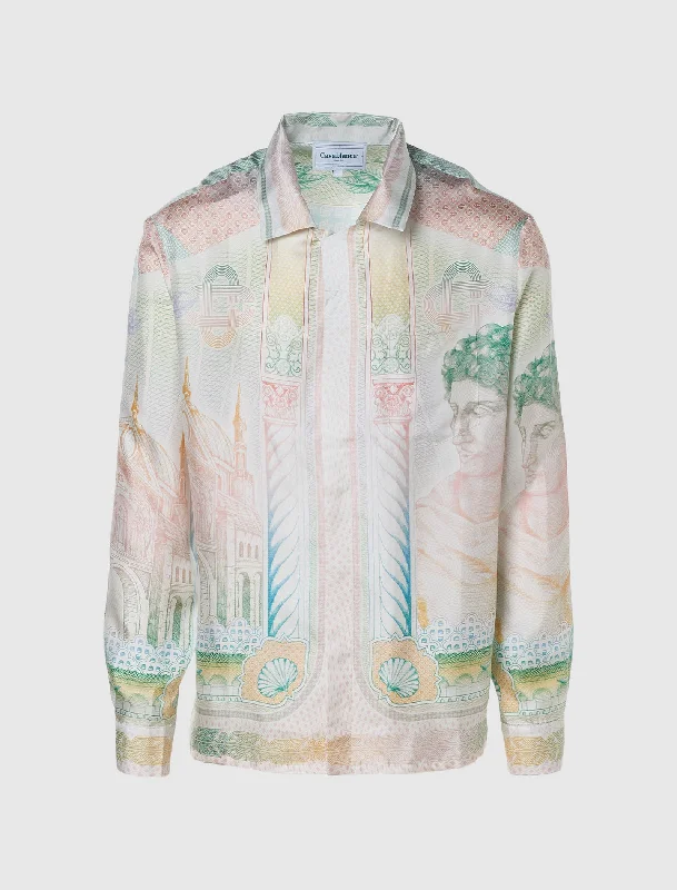 Trendy Casuals CUBAN COLLAR LONG SLEEVE SHIRT