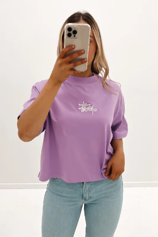 Sporty Comfort Graffiti Boxy Tee Lilac