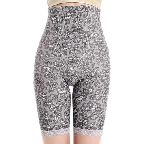 Comfy Chic Plus Size Elastic High Waist Printing Abdomen Panties Seamless Postnatal Shapewear Pants For Women