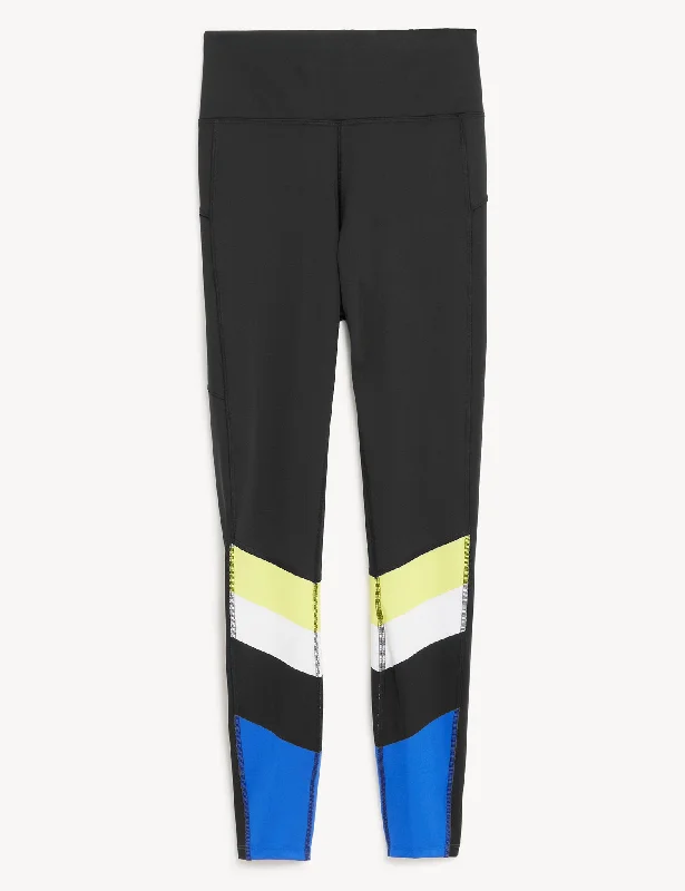 Casual Chic Wear Go Move Colour Block Gym Leggings