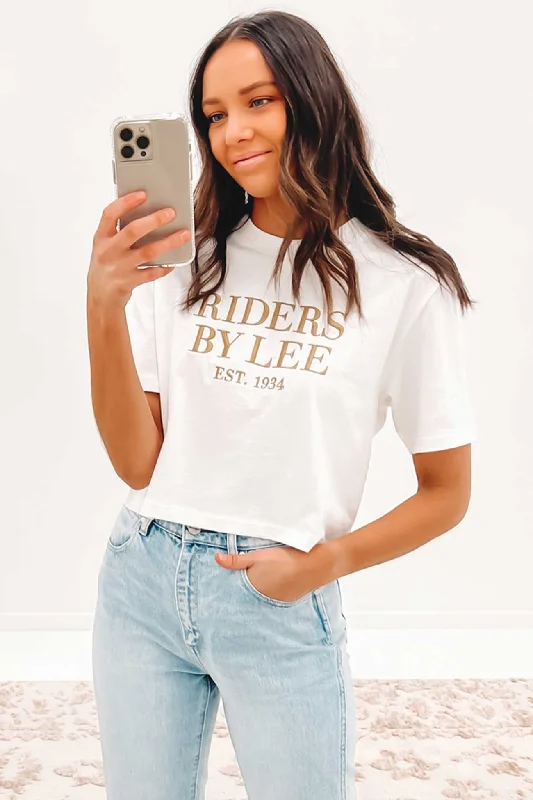 Relaxed Chic Relaxed Crop Tee Bone