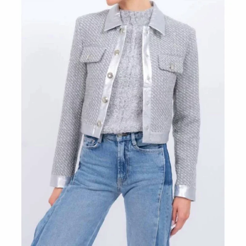 Trendy Looks Pheobe Jacket In Silver