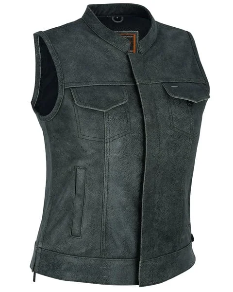 Effortless Dressing Women’s Premium Single Back Panel Concealment Vest - Gray