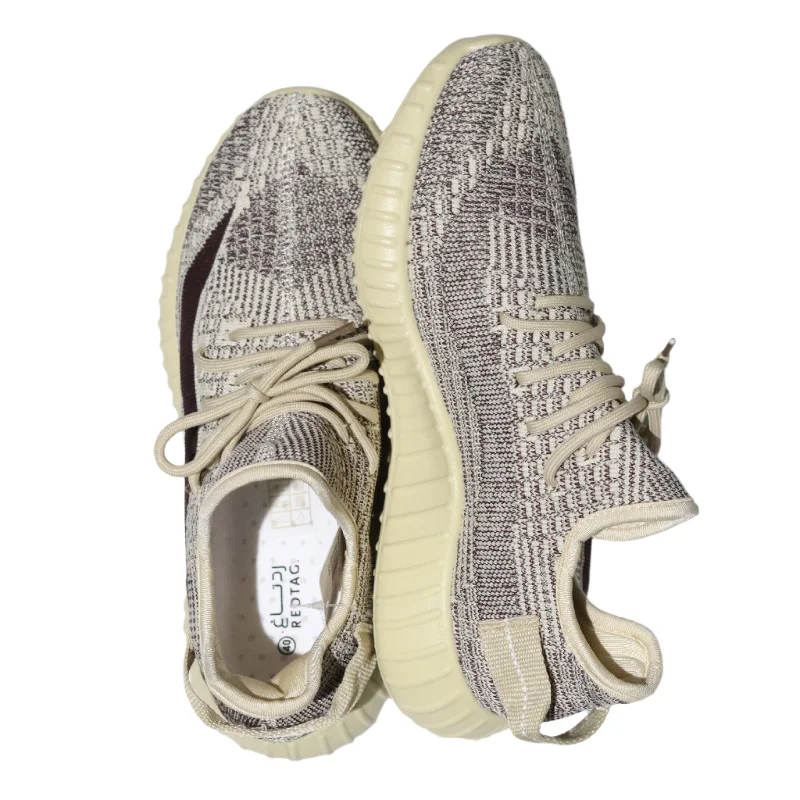 Elegant Wear Beige Flyknit Sneaker Beige