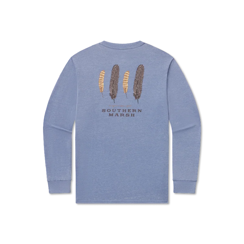 Timeless Style SEAWASH™ Tee - Waterfowl Feathers - Long Sleeve