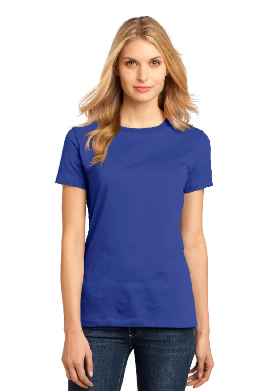 Cozy Dress District Womens Perfect Weight Short Sleeve Crewneck T-Shirt - Deep Royal Blue Cozy Dress District Womens Perfect Weight Short Sleeve Crewneck T-Shirt - Deep Royal Blue