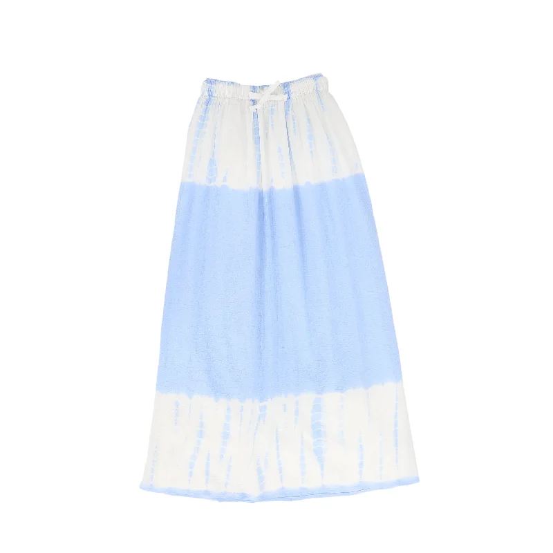 Soft Style VALENTINA LIGHT BLUE TIE DYE MAXI SKIRT