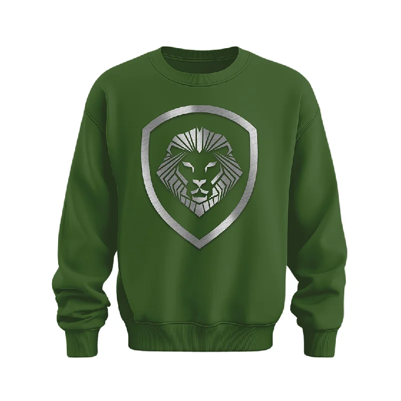 Stylish Wear Valuetainment Green Raised Print Performance Crewneck Sweatshirt