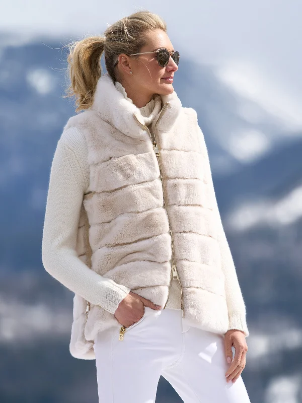 Simple Comfort Sarah Rex Fur Vest