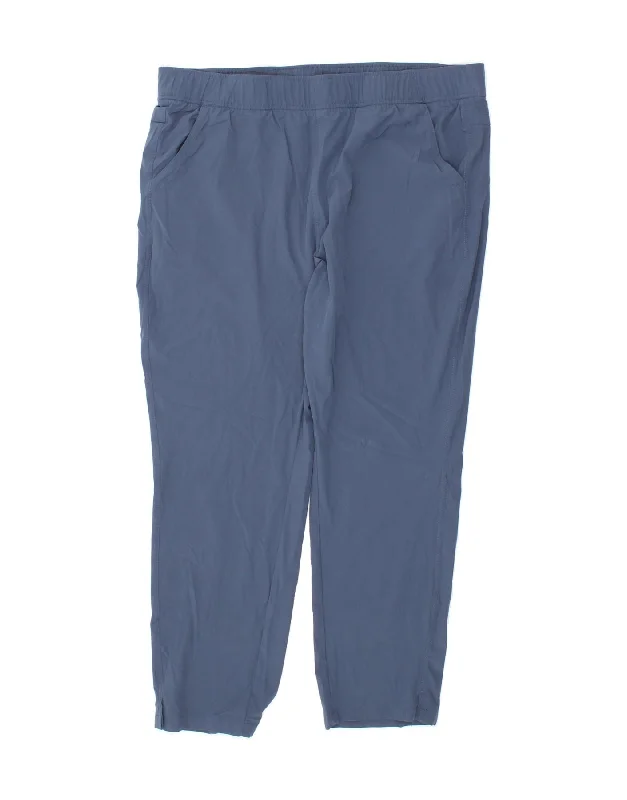 Cozy Layers EDDIE BAUER Womens Tracksuit Trousers UK 18 XL  Blue Polyester