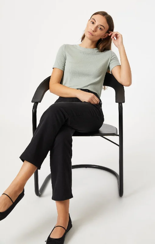 Cozy Pants NEW YORK STRAIGHT LEG IN BLACK DENIM