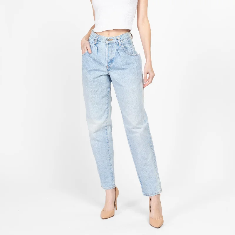 Weekend Comfort Wear Small 90s Gap Light Wash Pleated High Waisted Jeans 26"