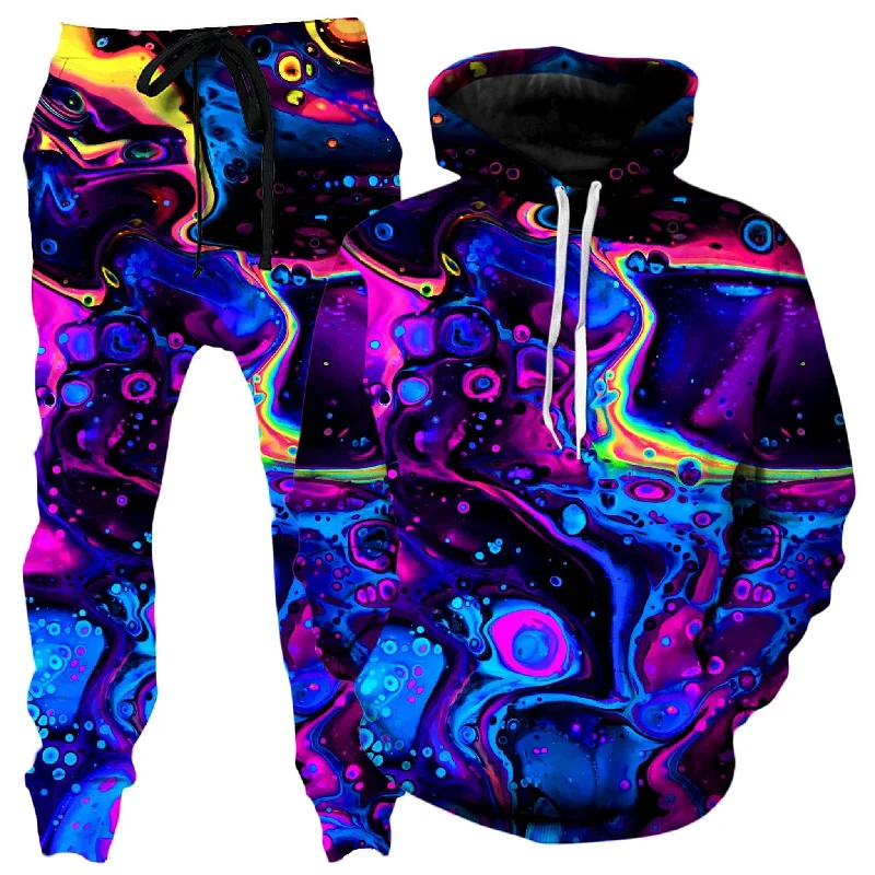 Relaxed Tops Acid Bath Hoodie and Joggers Combo