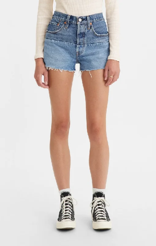 Soft Looks 501 Pieced Short - Lightly Dipped