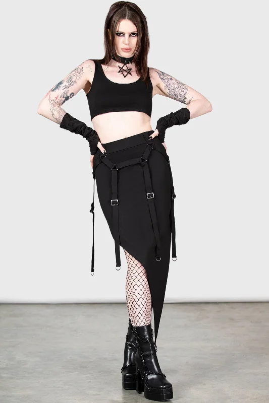 Cozy Footwear Acacia's Poison Midi Skirt