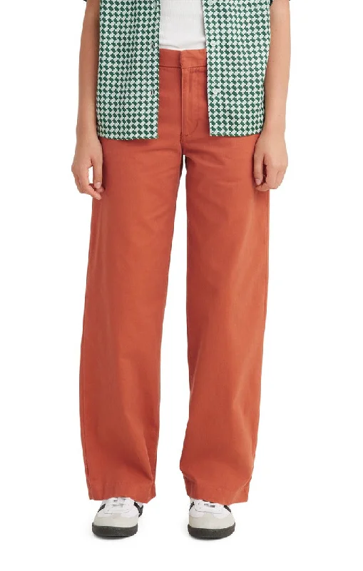 Basic Comfort Baggy Trousers - Baked Clay