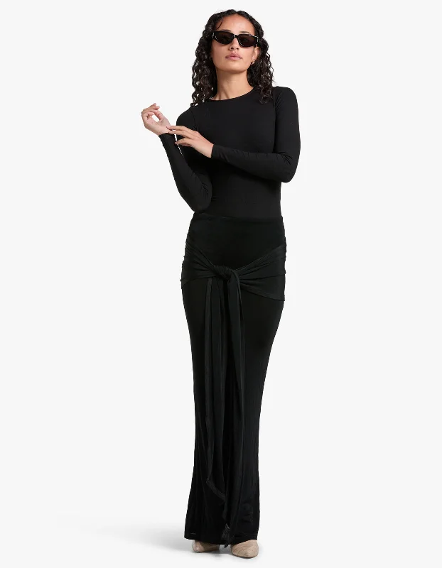 Soft Feel Aires Maxi Skirt - Black