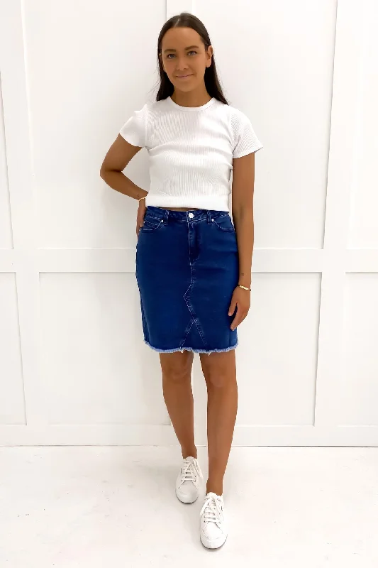 Comfy Layers Belle Skirt Mid Blue