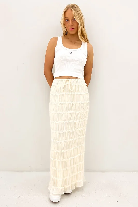 Comfy Dress Eloisa Maxi Skirt Cream