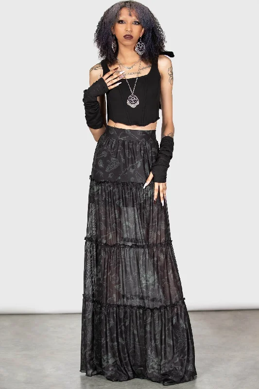 Soft Knitwear Ghosted Woods Maxi Skirt