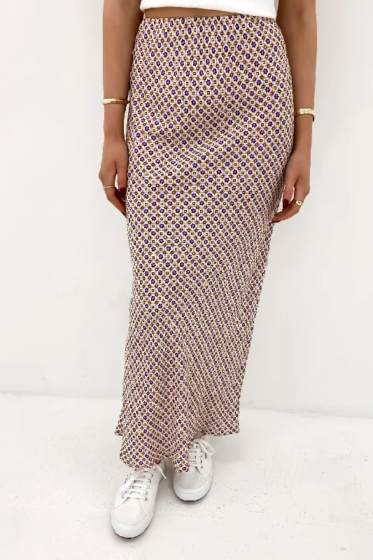 Soft Feel Harri Slip Skirt Print