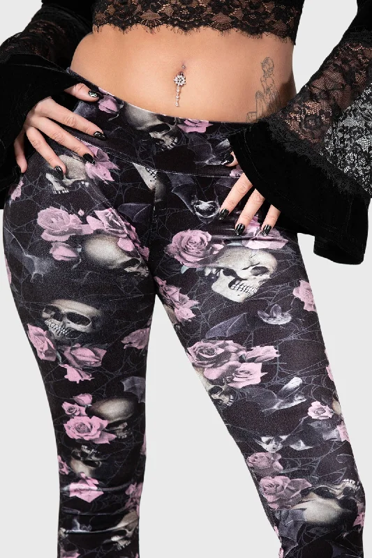 Cozy Outerwear Hematite Leggings [BLACK/PINK]