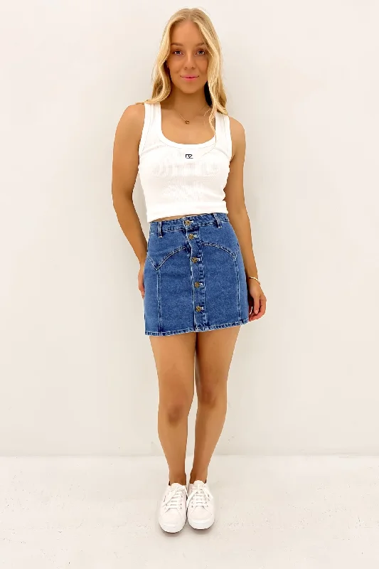 Relaxed Tops Kansas Mini Skirt Kentucky Blues